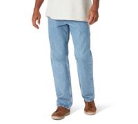Wrangler Authentics Men's Authentics Big & Tall Classic Relaxed Fit Jean, Stone Bleach, 34W / 36L