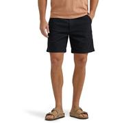 Wrangler Authentics Men's Authentics Flat Front Short Casual, George Black, 34W x 7L