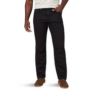 Wrangler Authentics Men's Classic 5-Pocket Relaxed Fit Jean, Black Flex, 50W x 30L