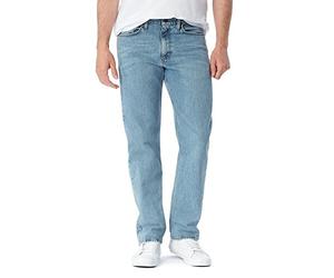 Wrangler Authentics Men's Classic 5-Pocket Relaxed Fit Jean, Bleached Denim Flex, 32W x 34L