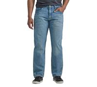 Wrangler Authentics Men's Classic 5-Pocket Relaxed Fit Jean, Bleached Denim Flex, 34W / 34L