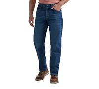 Wrangler Authentics Men's Classic 5-Pocket Relaxed Fit Jean, Dark Flex, 32W x 34L