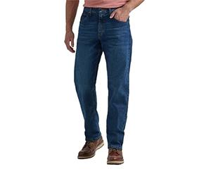 Wrangler Authentics Men's Classic 5-Pocket Relaxed Fit Jean, Dark Flex, 36W x 29L