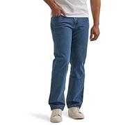 Wrangler Authentics Men's Classic 5-Pocket Relaxed Fit Jean, Dark Stonewash Flex, 36W x 34L