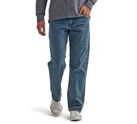 Wrangler Authentics Men's Classic 5-Pocket Relaxed Fit Jean, Vintage Blue Grey Flex, 34W / 34L