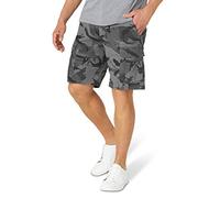 Wrangler Authentics Men's Classic Cargo Stretch Short, Anthracite Camo, 34