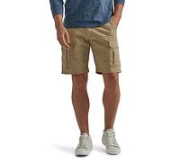 Wrangler Authentics Men's Classic Cargo Stretch Short, Grain Twill, 20