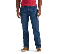Wrangler Authentics Men's Classic Five-Pocket Regular Fit Straight Leg Jean, Blue Ocean Flex, 33W / 33L