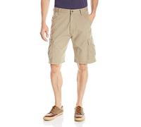 Wrangler Authentics Men's Classic Relaxed Fit Cargo Short, British Khaki Twill, 32