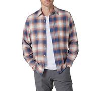 Wrangler Authentics Men's Cloud Flannel Woven Shirt Button, Copper Brown, S