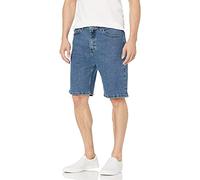 Wrangler Authentics Men's Comfort Flex Waistband Short Denim, Light Stonewash, 34
