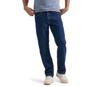 Wrangler Authentics Men's Comfort Flex Waist Relaxed Fit Jean, Dark Stonewash, 44W / 34L Big Tall