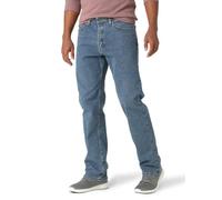 Wrangler Authentics Men's Comfort Flex Waist Relaxed Fit Jean, Light Stonewash, 34W x 36L