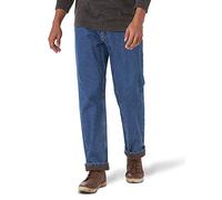 Wrangler Authentics Men's Fleece Lined Five Pocket Jean Casual Pants, Stonewash, 34W x 32L