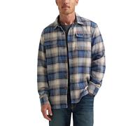 Wrangler Authentics Men's Long Sleeve Flannel Shirt Jacket, Bering Sea Plaid, Large