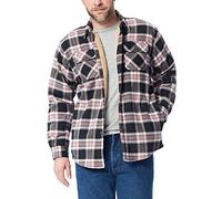 Wrangler Authentics Men's Long Sleeve Sherpa Lined Flannel Jacket Button Down Shirt, Caviar, L UK