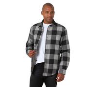 Wrangler Authentics Men's Long Sleeve Sherpa Lined Shirt Jacket, Grey Buffalo, Large