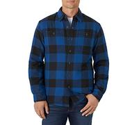 Wrangler Authentics Men's Long Sleeve Shirt Jacket, Blue Buffalo, Medium