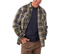 Wrangler Authentics Men's Men's Long Sleeve Sherpa Lined Jacket Button Down Shirt, Olive Sky, L UK
