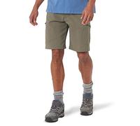 Wrangler Authentics Men's Performance Comfort Flex Cargo Short Casual, Earth Green, 36