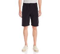 Wrangler Authentics Men's Performance Side Elastic Utility Short Cargo, Black, 40