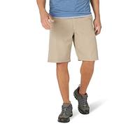 Wrangler Authentics Men's Performance Side Elastic Utility Short Cargo, Desert Sand, 32
