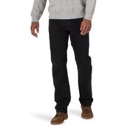 Wrangler Authentics Men's Regular Fit Comfort Flex Waist Jean, Black, 38W x 32L