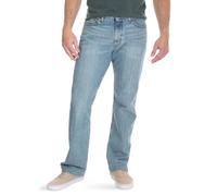 Wrangler Authentics Men's Regular Fit Comfort Flex Waist Jean, Chalk Blue, 48W x 32L