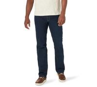 Wrangler Authentics Men's Regular Fit Comfort Flex Waist Jean, Dark Indigo, 32W / 32L