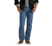 Wrangler Authentics Men's Regular Fit Comfort Flex Waist Jean, Light Stonewash, 38W x 32L