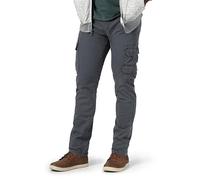 Wrangler Authentics Men's Regular Tapered Cargo Pant, Pewter, 42W x 32L