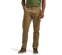 Wrangler Authentics Men's Regular Tapered Cargo Pant, Teak, 32W x 34L