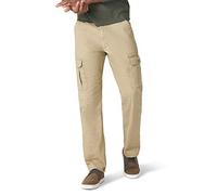 Wrangler Authentics Men's Relaxed Fit Stretch Cargo Pant Casual, Olive Drab, 48W / 32L
