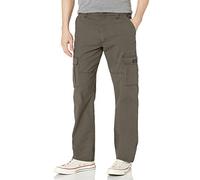 Wrangler Authentics Men's Relaxed Fit Stretch Cargo Pant Casual, Olive Drab, 50W x 32L