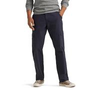 Wrangler Authentics Men's Twill Relaxed Fit Cargo Pant (Logan) Casual, Navy Ripstop, 34W x 29L