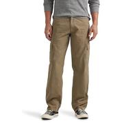 Wrangler Authentics Men's Twill Relaxed Fit Cargo Pant (Logan) Casual, Military Khaki Ripstop, 35W x 30L