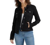 Wrangler Authentics Women's Stretch Denim Jacket, Black, XS