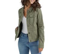 Wrangler Authentics Women's Stretch Denim Jacket, Olive, L
