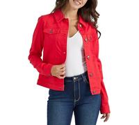 Wrangler Authentics Women's Stretch Denim Jacket, Red, M
