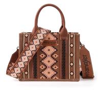 Wrangler Aztec Clutch Bag for Women Shoulder Bags and Handbags Bohemian Angel Diamond Oakwood Guitar Strap