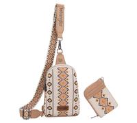 Wrangler Aztec Crossbody Sling Bags for Women Wallet Set