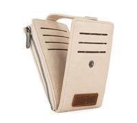 Wrangler Bifold Wallets for Women Vintage RFID Blocking Slim Bofild Card Holder with Zipper Pocket Coin Purse, Tan, 5.98 x 4.37 x 1.18 inches, Minimalist