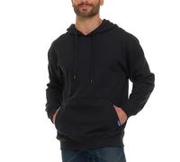 Wrangler Big and Tall Hoodie for Men, Fleece Heavyweight Pullover Sweatshirt, Relaxed Fit Mens Work Hoodies, Black, XXL Plus Tall
