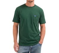 Wrangler Big and Tall T-Shirt for Men - Cotton Tee with Chest Pocket, Hunter Green, 4X