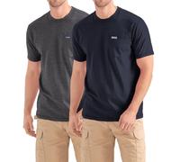 Wrangler Big and Tall T-Shirts for Men - 2 Pack Cotton Tee with Chest Pocket