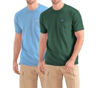 Wrangler Big and Tall T-Shirts for Men - 2 Pack Cotton Tee with Chest Pocket