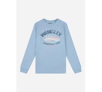 Wrangler Boy's Racer Long-Sleeve T-Shirt in Light Blue | Size: 12-13 Years Wrangler Light Blue 12-13 Years