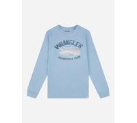 Wrangler Boy's Racer Long-Sleeve T-Shirt in Light Blue | Size: 9-10 Years Wrangler Light Blue 9-10 Years