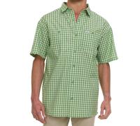 Wrangler Button Up Shirts for Men Big and Tall - Plaid Short Sleeve Casual Shirt, Forest, 5X