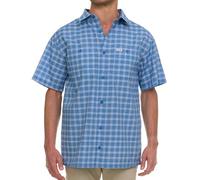 Wrangler Button Up Shirts for Men Big and Tall - Plaid Short Sleeve Casual Shirt, Rivera, 2X Tall